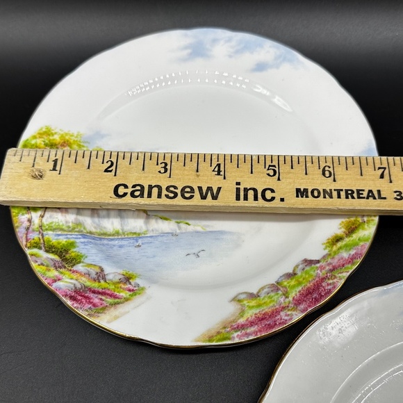 Paragon Cliffs of Dover 7" Dessert Plates(Set of 3) Bone China England - Picture 4 of 5